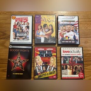Collection of Six Comedy and Romance DVDs 6 total